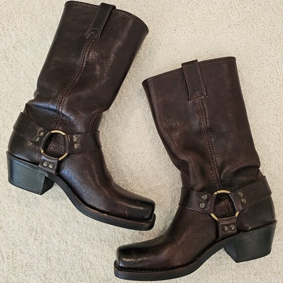Frye Shoes - Vintage Frye Harness Boot, Very Good Condition, Size 7M